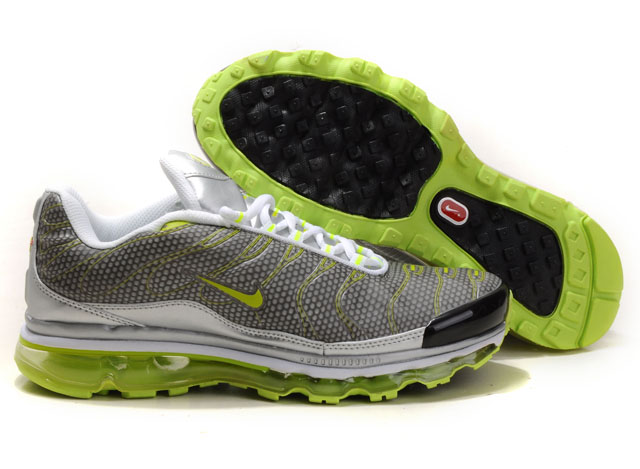New Men'S Nike Air Max Tn Black/ White/Greenyellow